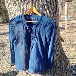 Patterson J. Kincaid Originals Sheer blouse in size M